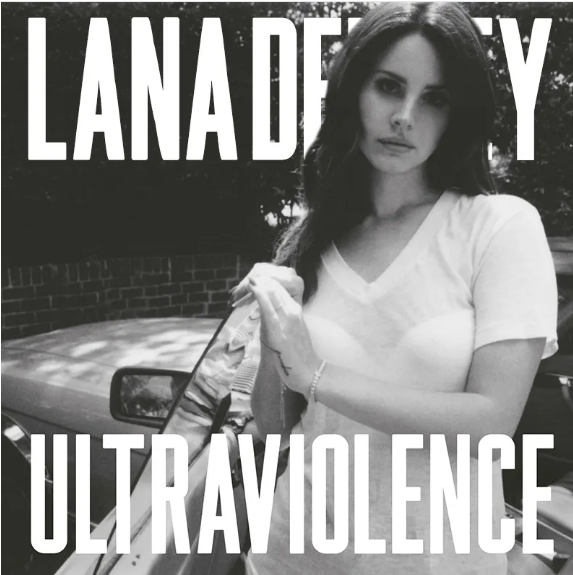 Ultraviolence Poster Black and White Lana Del Rey Album Cover - Happy Place  for Music Lovers